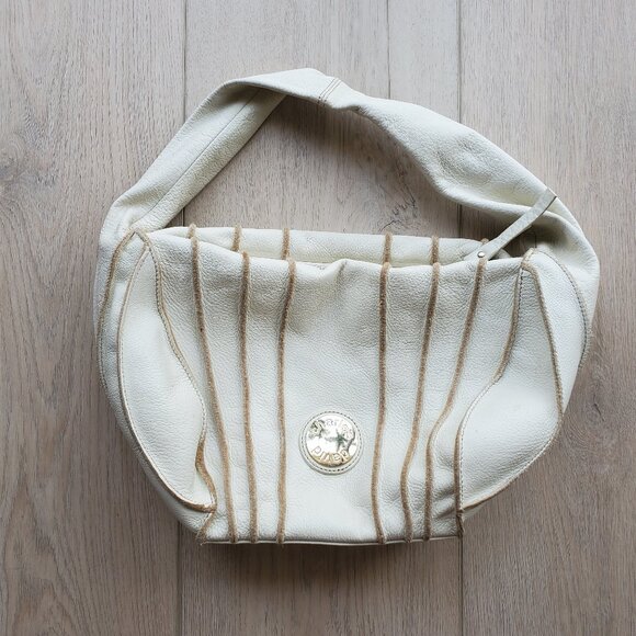 Charles David Handbags - Charles David Mini White Leather Handbag Purse Y2K